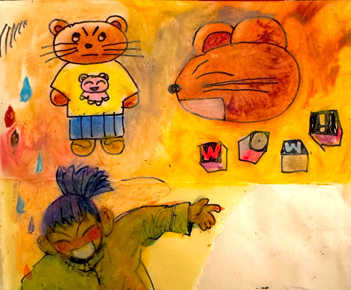 pkaykim's tweet image. Been enjoying messing w oil pastels :^P