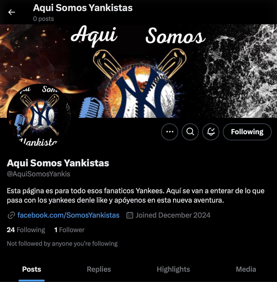 galditogonzalez's tweet photo. Please follow my Yankees fan page @AquiSomosYankis!  We are more than 50k in Facebook and we want to grow now in X! Thank You!!! https://t.co/Qb7qEIMJsI