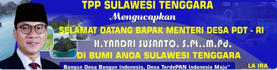 AlamPrasad1's tweet photo. Selamat datang Menteri Desa PDT H.Yandri Susanto ke Kabupaten Konawe Utara Sultra 
#KunkerMendesPDT
#YandriSusanto
@kemendespdtt
@bpsdmkemendesa
@YandriSusanto
@ArizaPatria
@NursaidM
@tppkemendes 
@tppisultra https://t.co/uOYT2dnTsZ