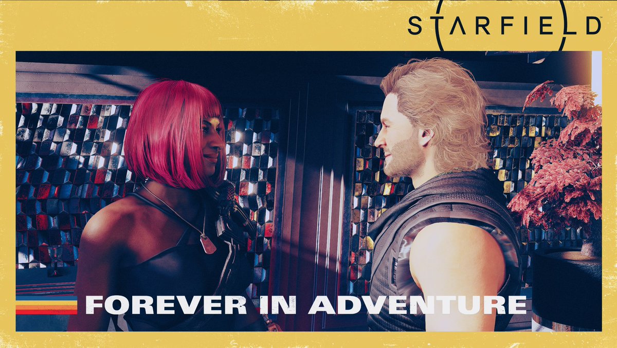 LisaAndres_'s tweet photo. It’s #SpaceFrogTuesday and I may have said it elsewhere 😉 but my “special someone” (this week’s theme) in #Starfield will always be #SamCoe, no hat. Here are some of our adventures on Va’ruun’kai in #ShatteredSpace, still keeping it cozy. 🥰 https://t.co/AmZ5L6rlX3