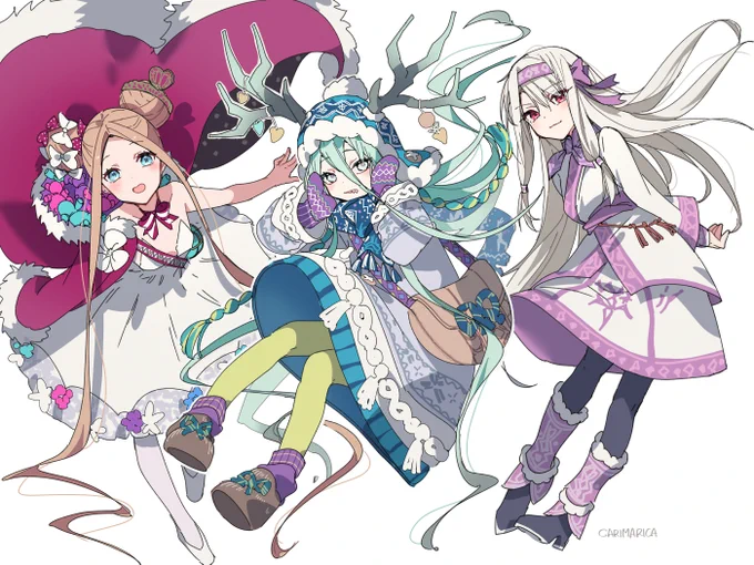 【FGO】アビゲイル〔サンタ〕×ロウヒ×シトナイ 