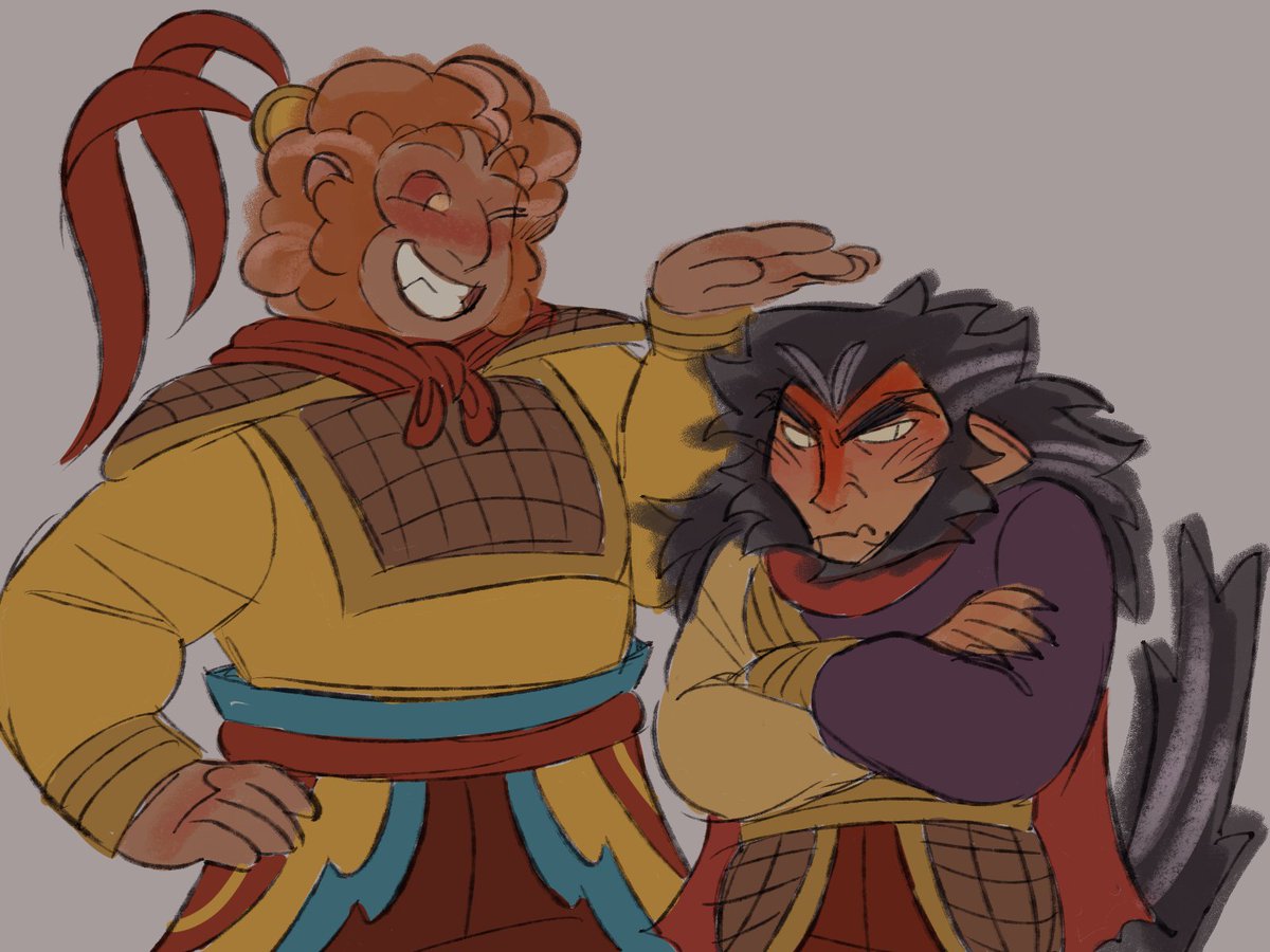 sixear30's tweet photo. two gay homosexual monkeys shapeshift their heights for the fun of it .
.
.
.
#LEGOMonkieKid #shadowpeach #SunWukong #macaque https://t.co/nD9rnxTJAc