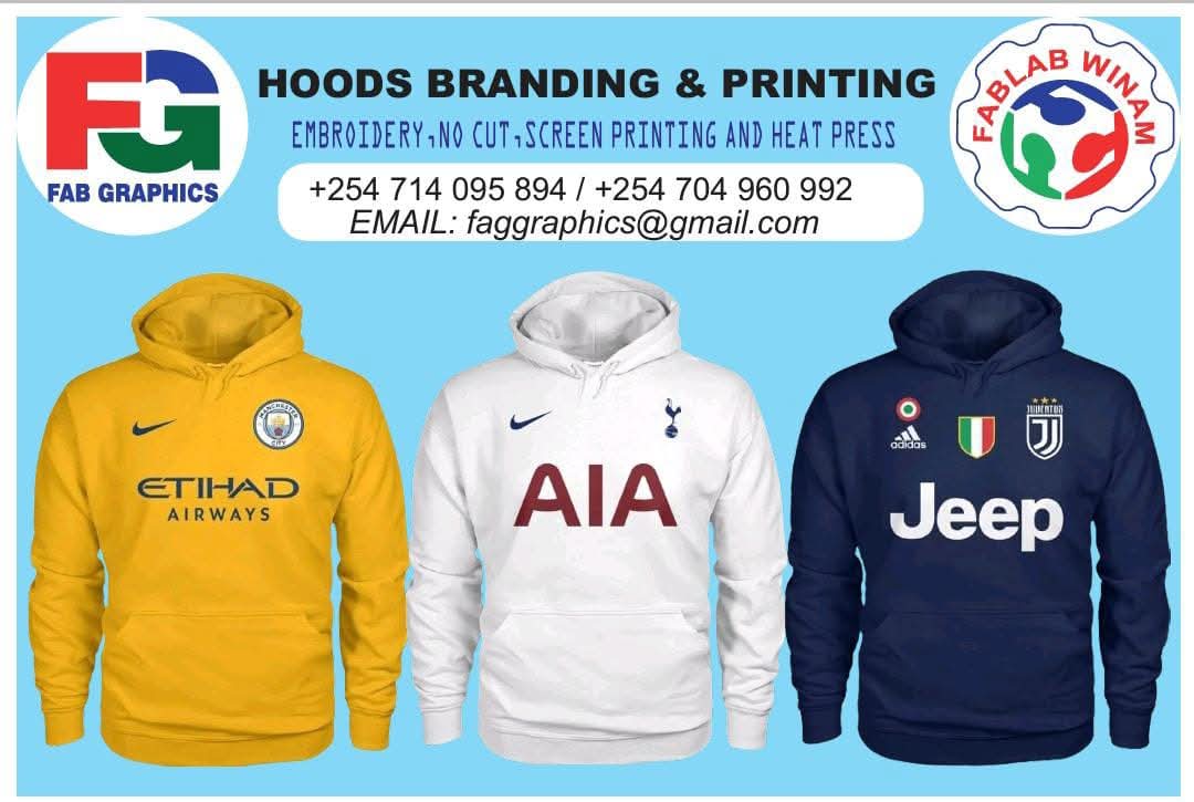 FablabWinam's tweet image. Don&apos;t just stay warm, be stylish too with our custom hoodies!
Whether it’s embroidery, no-cut, screen printing, or heat press, we’ve got your hoodie branding covered! 

Contact us on 0714095894 today!

#HoodieBranding #CustomPrinting #FabGraphics #FabLabWinam #BrandedApparel