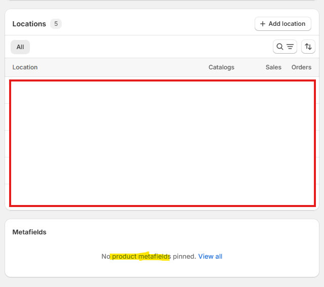 Hey <a href="/ShopifyDevs/">Shopify Developers</a> , if you open a company's details in admin and scroll to the bottom, it says "No product metafields" when it should be "No company metafields"

#Shopify