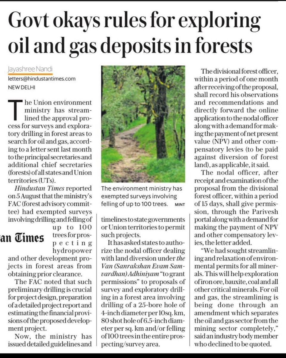 The government could simply repeal all forest protections, but no—it prefers keeping a façade of conservation while quietly enabling exploitation. Ecological destruction, after all, looks nicer when dressed in green.