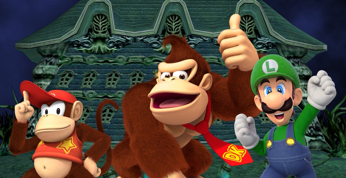 hanging with diddy at luigi's mansion i love these guys
