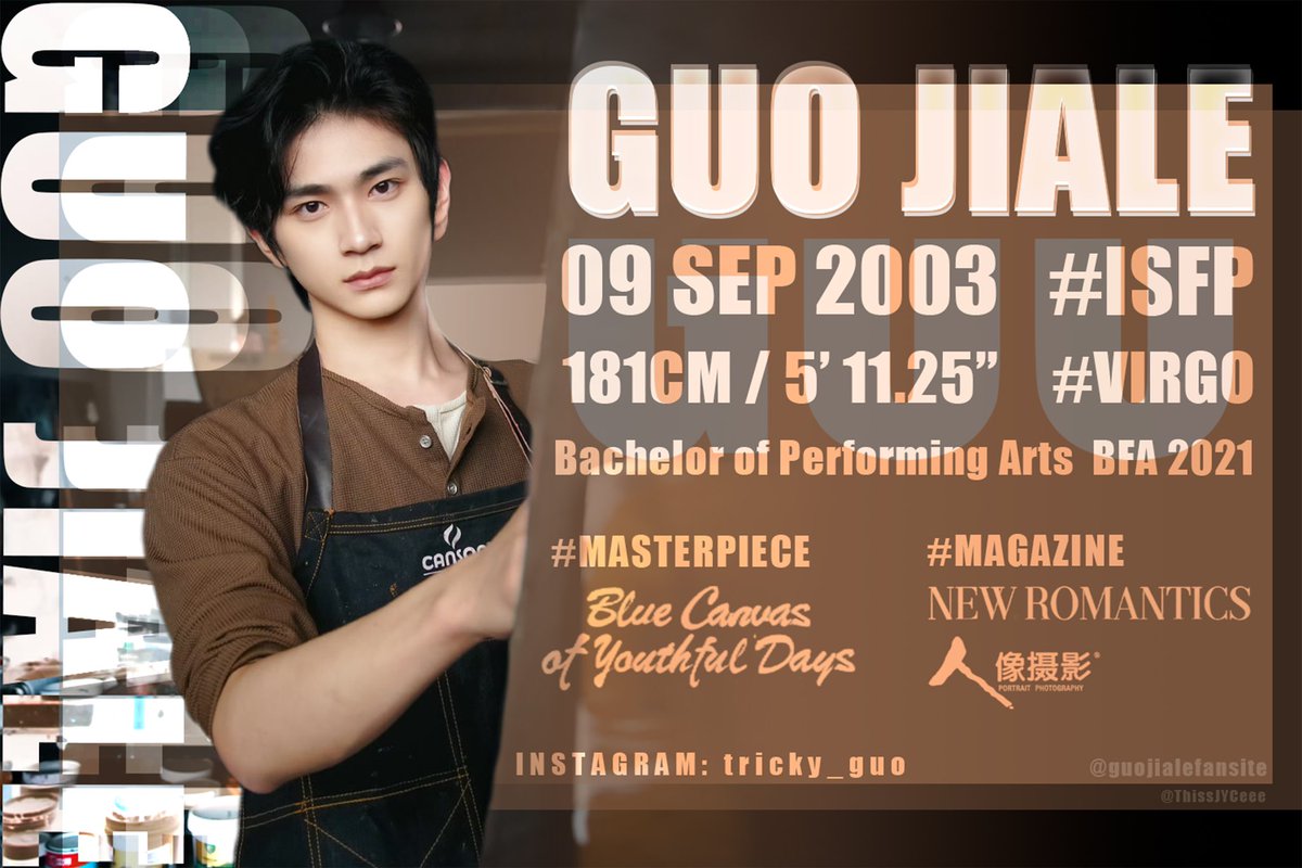 🤍🩵All about Guo Jiale🩵🤍

#guojiale #BlueCanvasOfYouthfulDays #tricky_guo #chinesedrama #actor #chineseactor