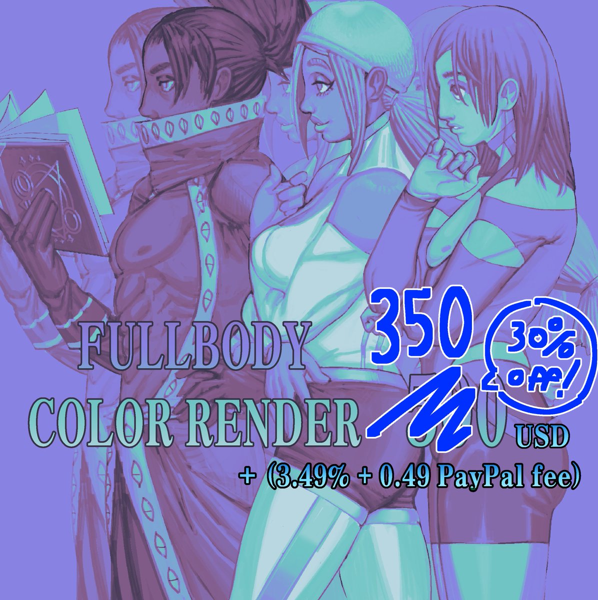 HOLIDAY SALE ❄️ 30% off commission prices!
- Sales goes on until 01/01/25
- 5000x5000 px
- Paypal (venmo/cashapp optional)
- DM if interested