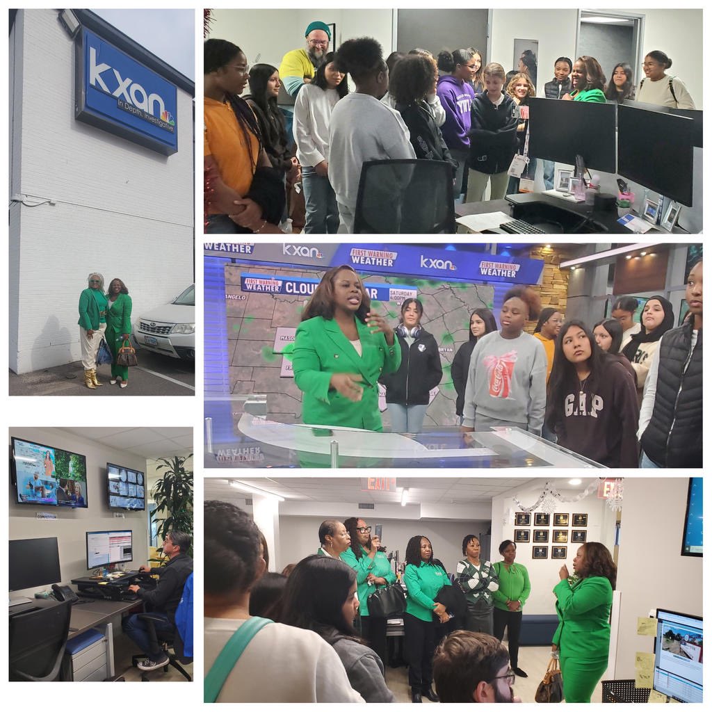 Bertha Sadler Means Young Women’s Leadership Academy Media Students attended a tour at <a href="/KXAN_News/">KXAN News</a> in Austin.  Led by our Chapter Link <a href="/JenSandersTV/">Jennifer D. Sanders</a> (Station News Anchor), the students were delighted to be in the control room, production space and observe a live news broadcast!