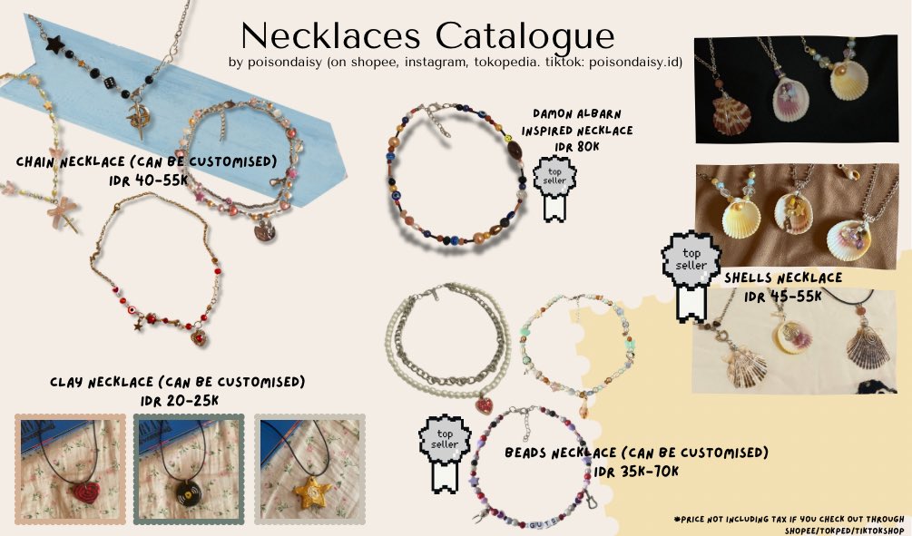 meowsiala's tweet photo. ⋆˚࿔ poisondaisy’s catalogue 𝜗𝜚˚⋆

handmade bracelets, necklaces, keychains, phone strap.

instagram: poisondaisy https://t.co/thXNbJTdDC