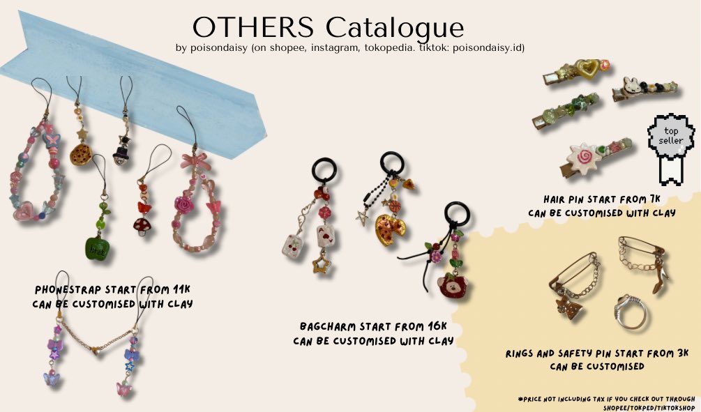meowsiala's tweet photo. ⋆˚࿔ poisondaisy’s catalogue 𝜗𝜚˚⋆

handmade bracelets, necklaces, keychains, phone strap.

instagram: poisondaisy https://t.co/thXNbJTdDC