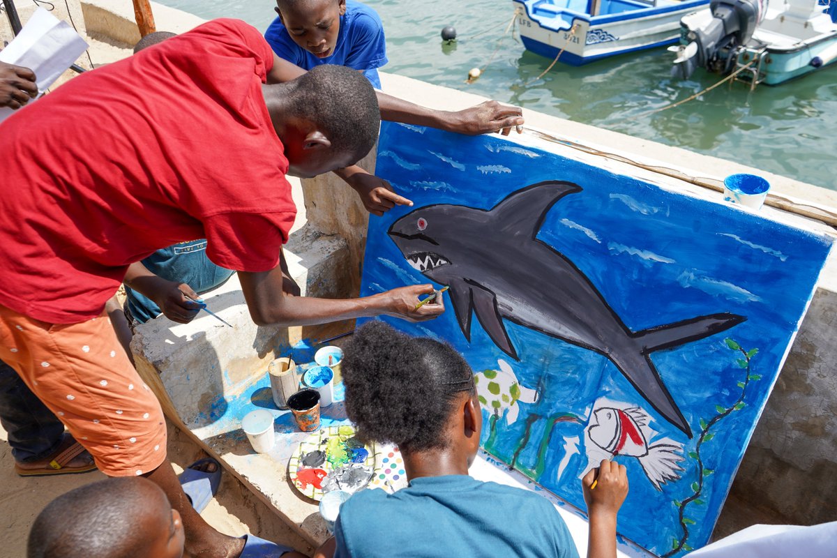 lamcot_lamu's tweet photo. Check out the incredible artwork from our kids' art competition at the #BahariYetuFestival. 

🌊Their work is on display at the Lamu Fort! Read more about the event on our blog https://t.co/brkxVh2ugW 
#WatotoDay #OceanConservation #YouthEmpowerment https://t.co/ksdES2SB62