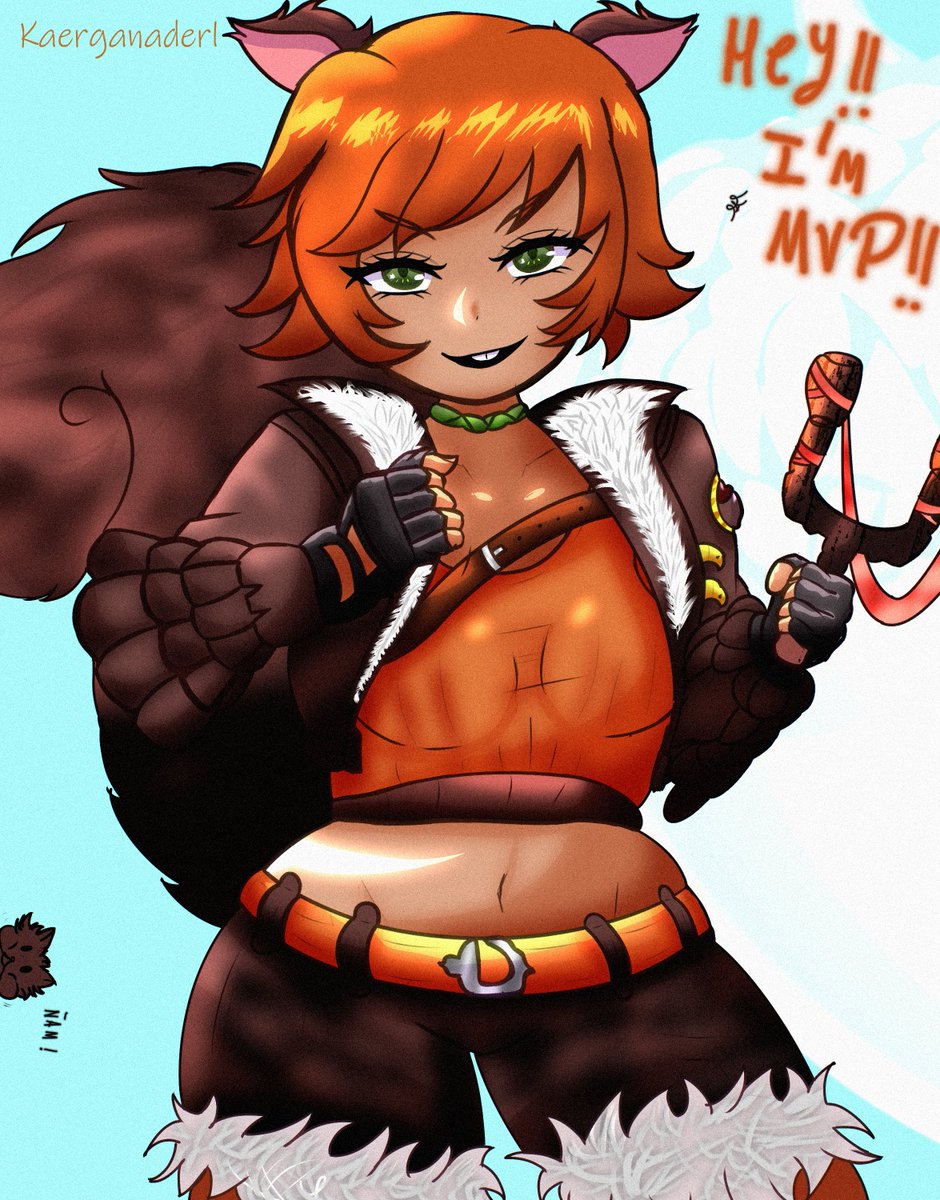 Kaerganaderl's tweet photo. Leave it to me, I'm the MVP of the game!!

  #MarvelRivals #marvel #SquirrelGirl #squirrel #girl  #DoreenAlleneGreen #Doreen #Allene #Green https://t.co/Q4XFPCKPOg