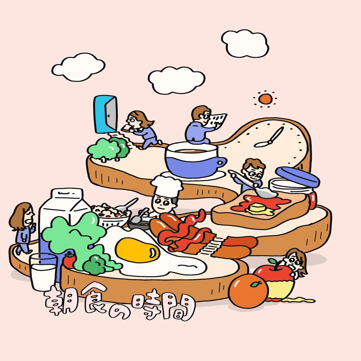 「#自己紹介に無言で4作品どうぞ」|ヤギワタルのイラスト