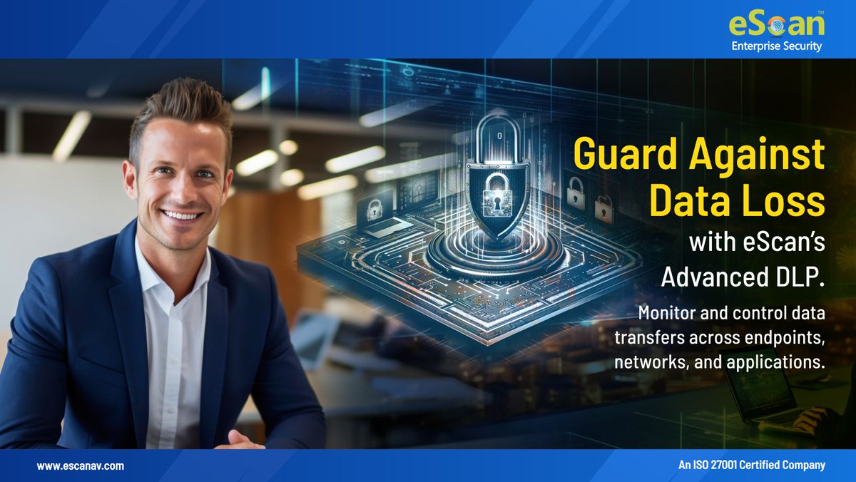 escan_tweet's tweet image. 🔒 Guard Against Data Loss with eScan’s Advanced DLP! 📊

👉 Discover more: escanav.com/en/windows-ant…

#eScan #DataLossPrevention #DLP #Cybersecurity #DataProtection #InformationSecurity