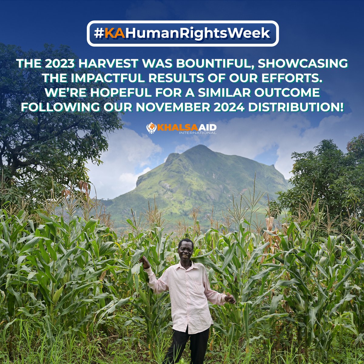 Khalsa_Aid's tweet photo. #KAHumanRightsWeek #FoodSecurityProject
Amidst challenges like currency devaluation, #Cyclone Freddy, & the resulting #famine, farmers in #Malawi faced immense difficulties in cultivation.
In response, #KhalsaAid provided hybrid seeds, urea, & fertilisers to 2,000 farmers in 2023 & 2024.
The 2023 #harvest was #bountiful, showcasing the impactful results of our efforts.
We’re hopeful for a similar outcome following our November 2024 distribution!
@UKinMalawi
#Africa #Food
#ServingHumanity #Seva
