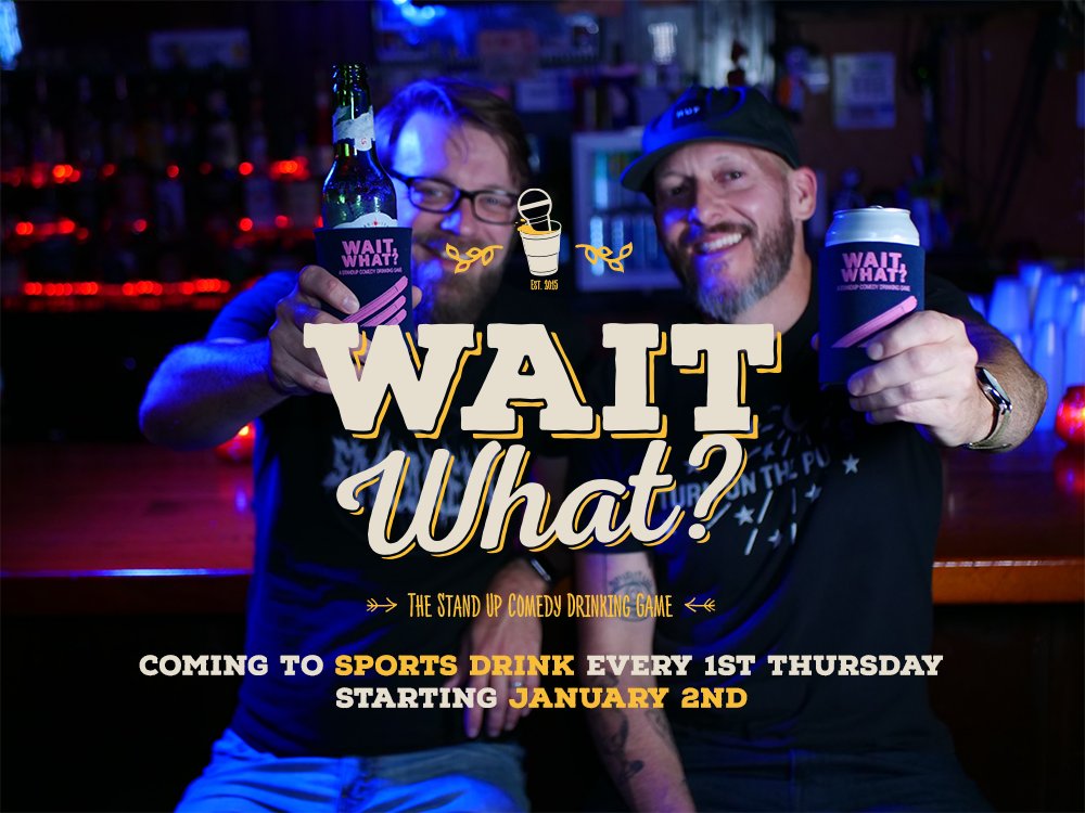 hazy ipa supernova (@animatedgeoff) on Twitter photo Starting in 2025, the stand-up comedy show with a built-in drinking game I cohost with <a href="/IsaacKozell/">Isaac Kozell</a> (<a href="/waitwhatnola/">wait, what? a comedy show + drinking game</a>) finally has a new home in New Orleans!
Every 1st Thursday we'll be at @sprtsdrnk! Starting in 2025, the stand-up comedy show with a built-in drinking game I cohost with <a href="/IsaacKozell/">Isaac Kozell</a> (<a href="/waitwhatnola/">wait, what? a comedy show + drinking game</a>) finally has a new home in New Orleans!
Every 1st Thursday we'll be at @sprtsdrnk!