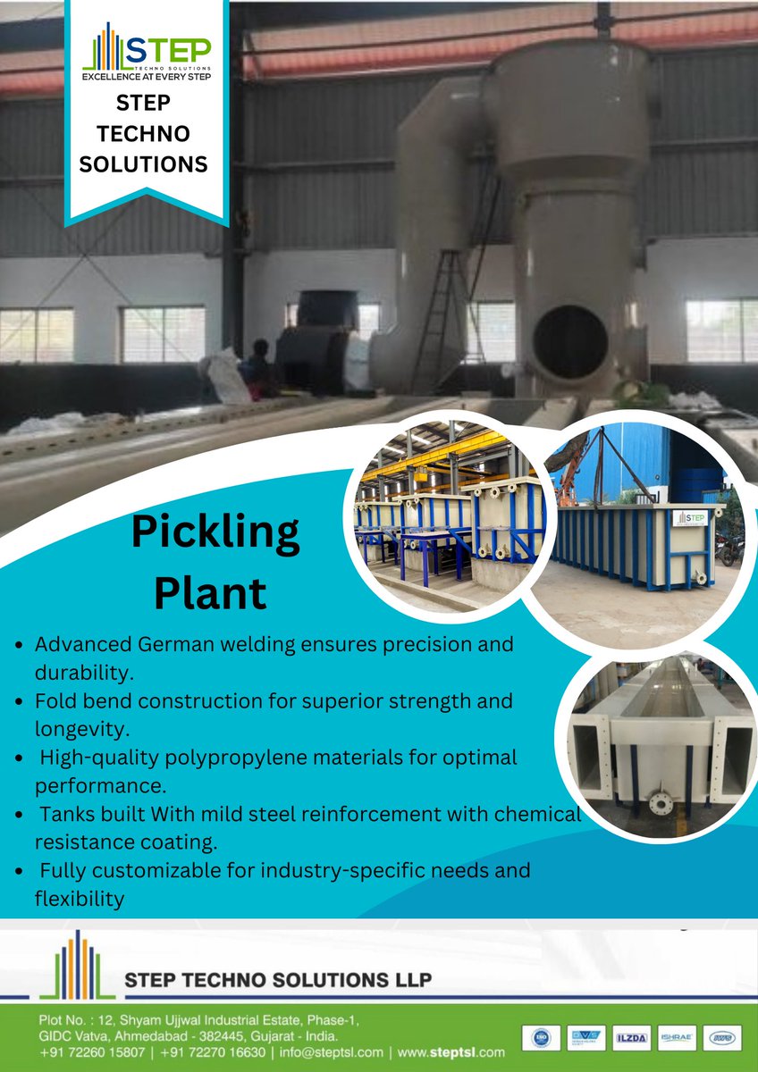 step_techno's tweet image. We are manufacturing Acid Fume Extraction System, Process Tank,

Storage Tank

#Steptechnosolutionsllp

#Processtank

#Storagetank