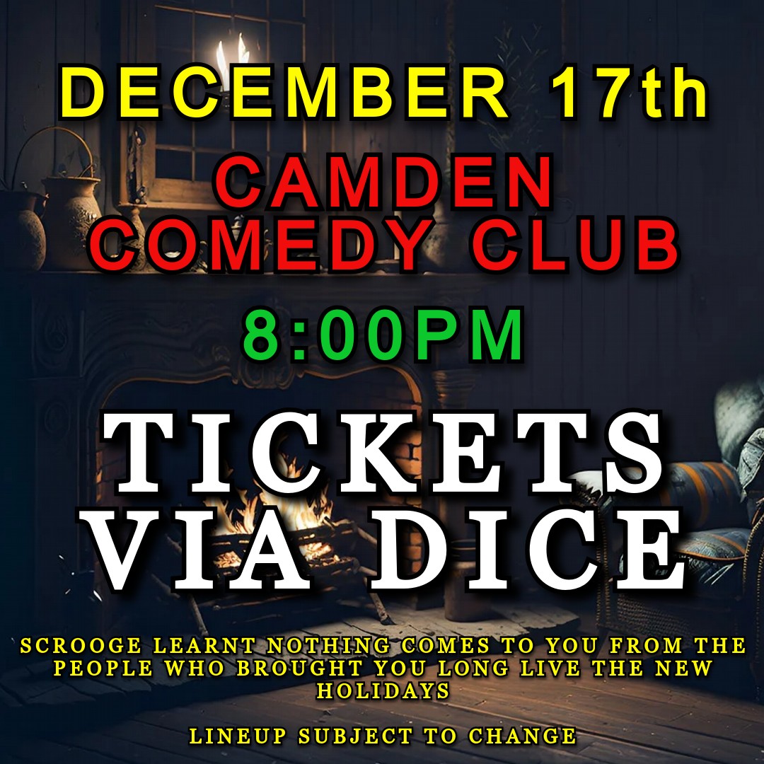 Alexander Bennett - Full special now on YouTube! (@alexybennett) on Twitter photo On the 17th December, at the <a href="/CamdenComedy/">Camden Comedy Club</a> Club, some and see a very different Christmas Carol
With <a href="/bechillcomedian/">Bec Hill</a> <a href="/JozNorris/">Joz Norris</a> John-Luke Roberts <a href="/destructo9000/">Andrew O’Neill ♃</a> <a href="/marydoesgigs/">Mary O’Connell</a> @thestroid <a href="/BJAlborough/">Benjamin</a> <a href="/jamiemykaela/">Jamie Mykaela</a> Richard Todd and Ian Lane
Tickets - dice.fm/event/dkvqog-s… On the 17th December, at the <a href="/CamdenComedy/">Camden Comedy Club</a> Club, some and see a very different Christmas Carol
With <a href="/bechillcomedian/">Bec Hill</a> <a href="/JozNorris/">Joz Norris</a> John-Luke Roberts <a href="/destructo9000/">Andrew O’Neill ♃</a> <a href="/marydoesgigs/">Mary O’Connell</a> @thestroid <a href="/BJAlborough/">Benjamin</a> <a href="/jamiemykaela/">Jamie Mykaela</a> Richard Todd and Ian Lane
Tickets - dice.fm/event/dkvqog-s…
