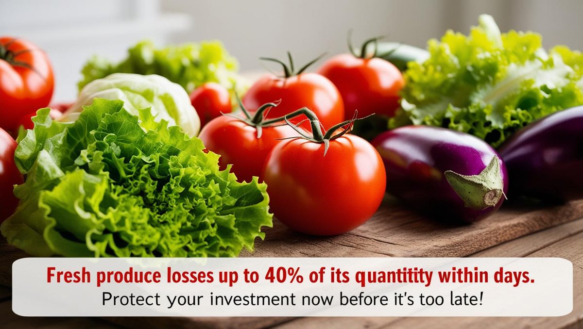 SNababaAbdul's tweet photo. “Fresh produce loses up to 40% of its value within days. Protect your investment now before it’s too late!” https://t.co/jI5m7VZK6W