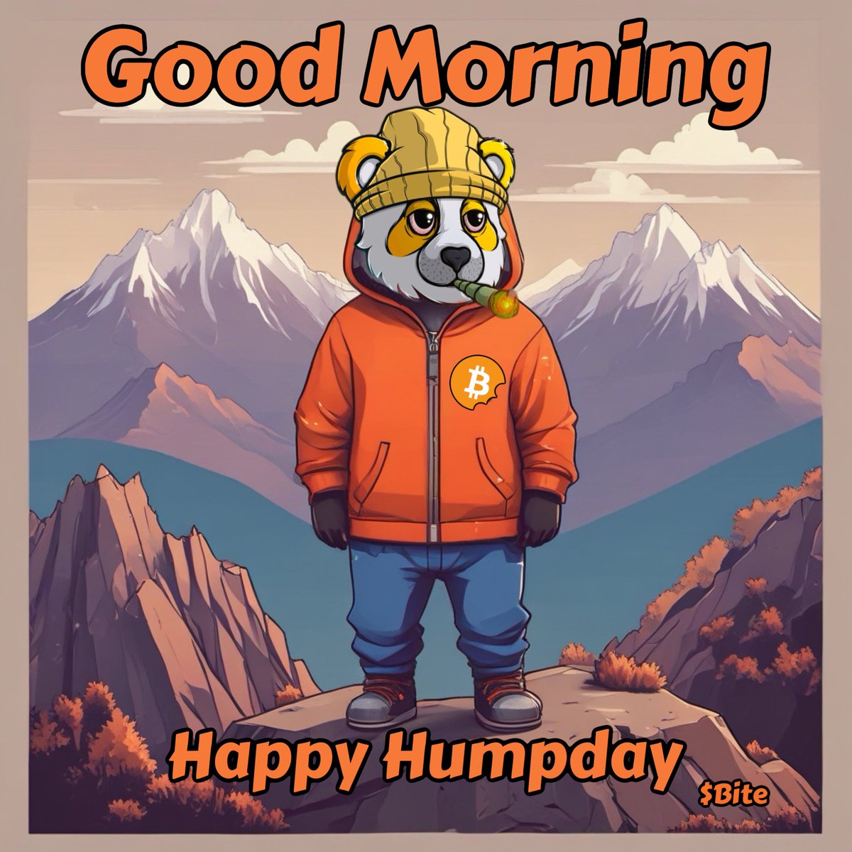 GM ☀️

Can I get a Gm back? 

Camelback, cloud jumping, mountain climbing, or however you want, enjoy your humpday. 

Let’s go puff. 🐼💨💨✌🏽

#PandasForLife #Buzz420 
#Bitecoin $Bite $Value $Sol