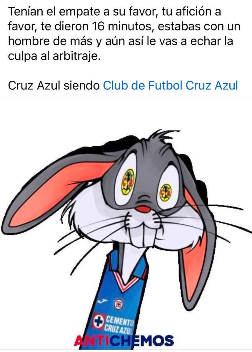 chemamer1977's tweet photo. @RolandoASolisO @AlanAdameMX @ClubAmerica @LigaBBVAMX @Arbitraje_MX @CruzAzul https://t.co/8AtWRcAmwi