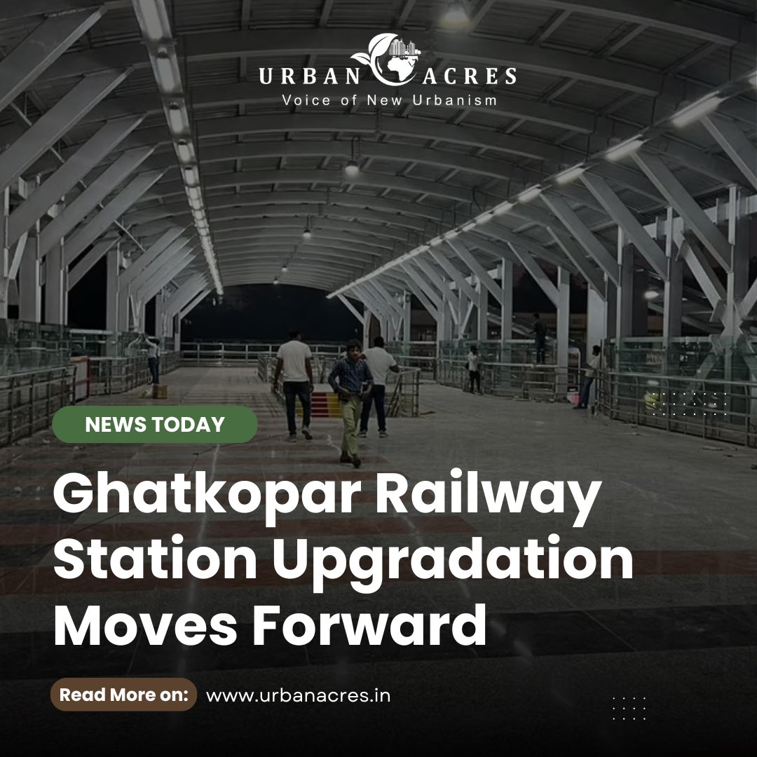 TheUrbanAcres's tweet image. Phase 1 of Ghatkopar Railway Station revamp completed with new escalators &amp;amp; enhanced amenities. Phase 2 underway! 
@MrvcLtd  @RailMinIndia 

#GhatkoparStation #MRVC #RailwayUpgradation #MumbaiInfrastructure

Read More On:
urbanacres.in/ghatkopar-rail…