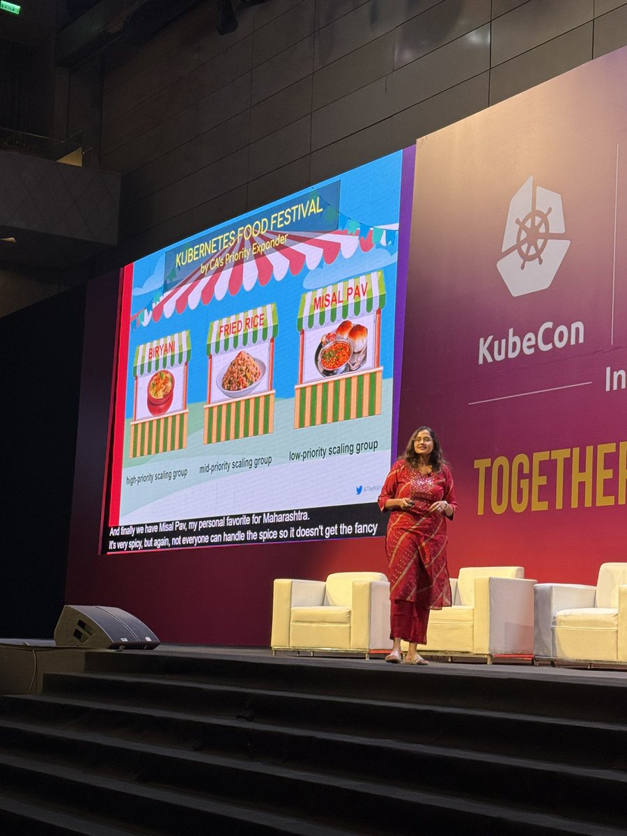 arungupta's tweet photo. Animated keynote by @TheNikhita at #KubeCon on the journey of cloud native and steps ahead https://t.co/mcgyLzWYvJ