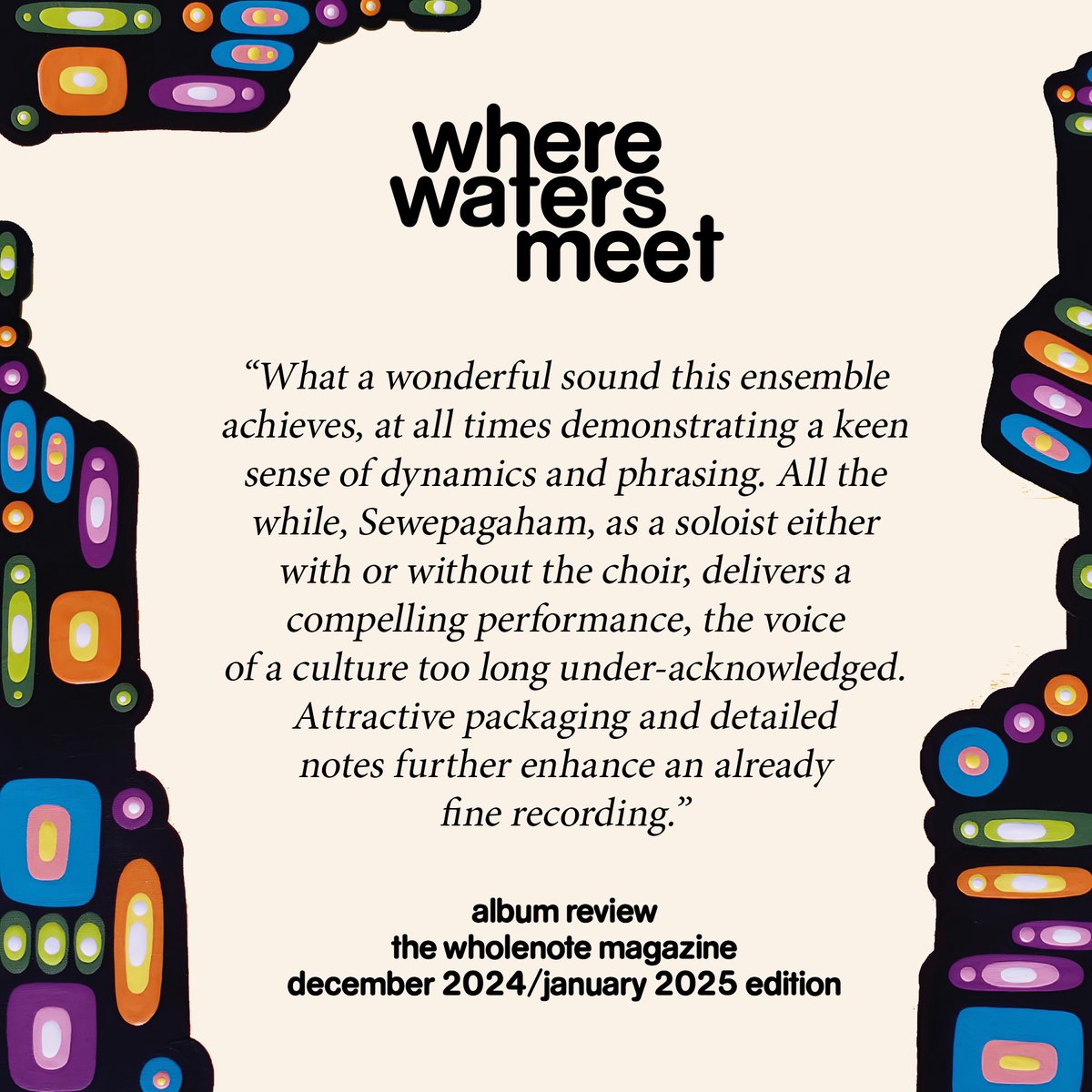 canadian_choir's tweet photo. Thrilled to share this beautiful review from @TheWholeNote Magazine (Dec 2024/Jan 2025 edition)🎶✨

You can read the full review at https://t.co/laY1Lpeatw

Listen to the album, Where Waters Meet, here: https://t.co/6xVWvbrIYd https://t.co/3WOWuvihQN