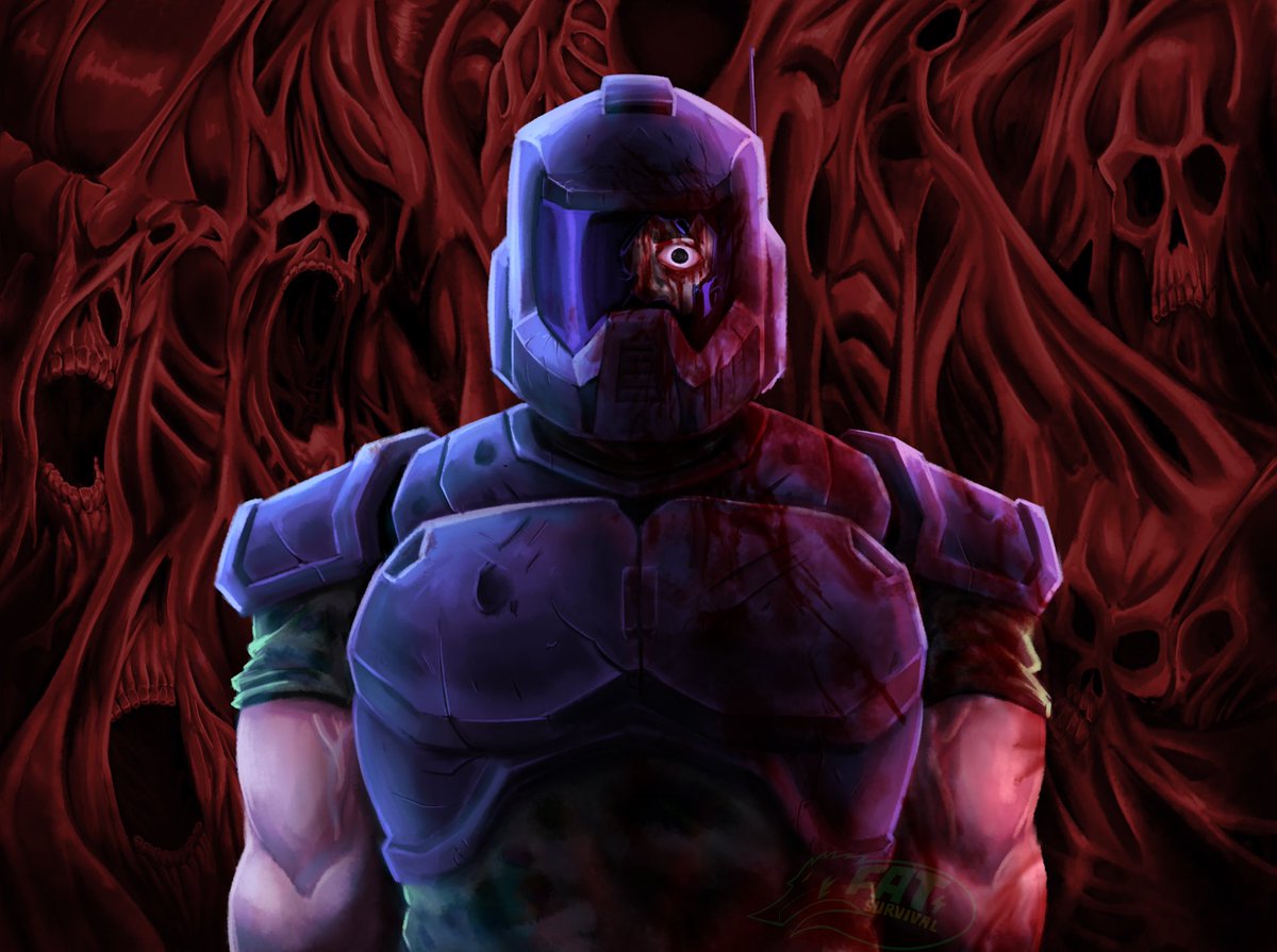 FatSurvival's tweet photo. Happy 31th Anniversary to Doom!
The fps series I hold so close to my heart
Managed to finish this artwork based on Doom 64 I was doing a while back for the special occasion 

#DOOM https://t.co/AZ2xX21Lyd