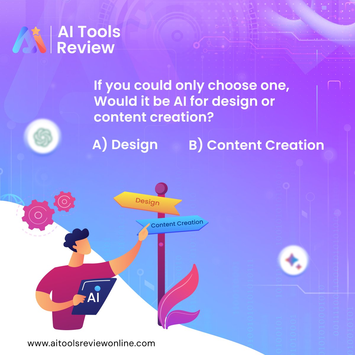 AIToolsReview's tweet photo. Why would you choose AI for stunning designs or creative content? Comment below

Visit Now: https://t.co/vrVU9KiKq6

#AITools #AIReviews #ArtificialIntelligence #TechToolsb #Aitech #aitechnology #aitoolsfordesign #aitoolsinsocialmedia #aitoolsformarketers #aitoolsforwriting https://t.co/0MZov1Hlt3