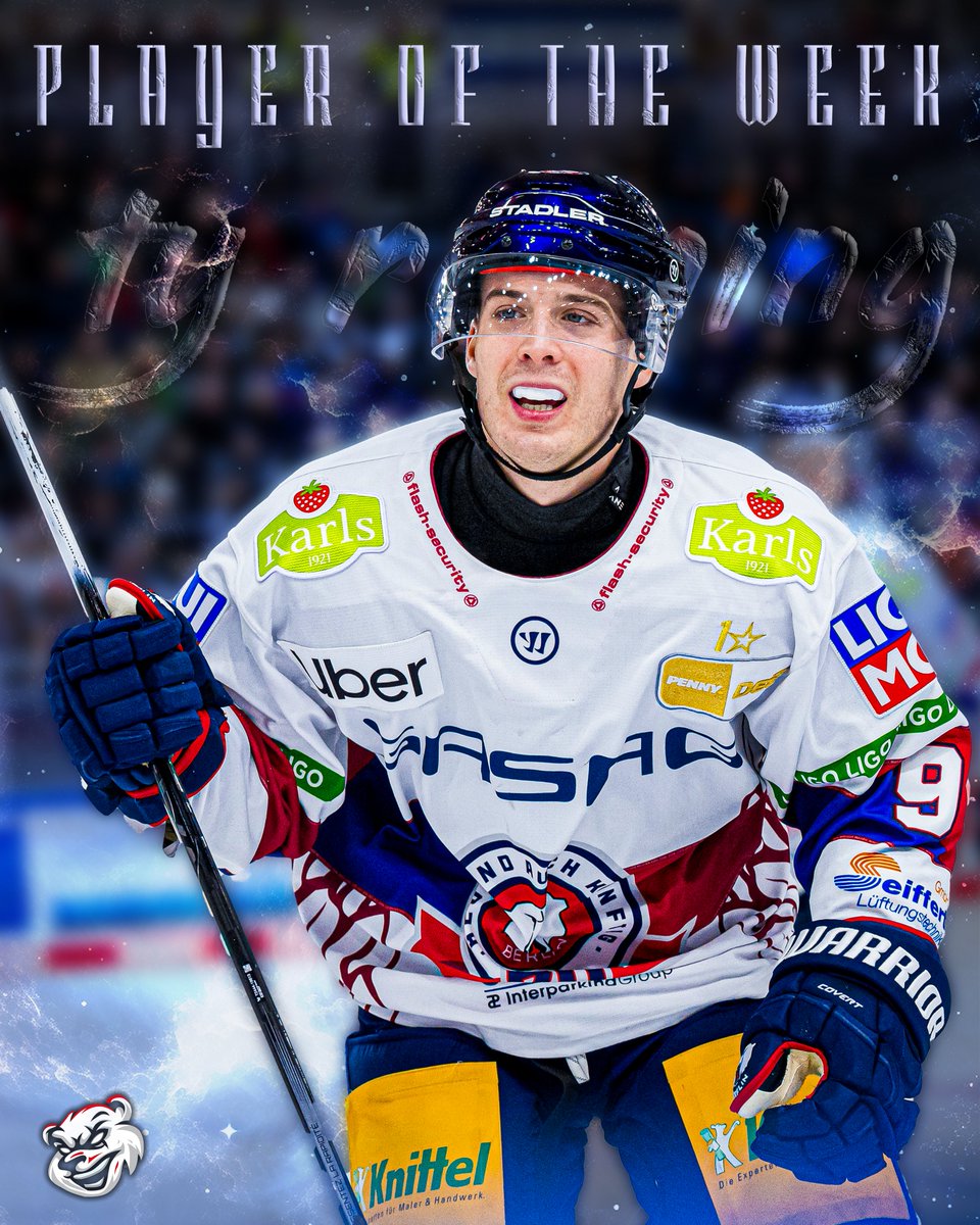 puckgefluester's tweet photo. Unser Player of the Week in Woche 12: Ty Ronning 💥
Ty Ronning bleibt in Topform! In den letzten drei Spielen gegen Zürich, Köln und Straubing erzielte er 3 Tore und 3 Vorlagen bei insgesamt 9 Toren⚡
#eisbärenberlin #ronning #potw #eishockey #topscorer
📸 City-Press, freepik https://t.co/R4OLoNmnjt