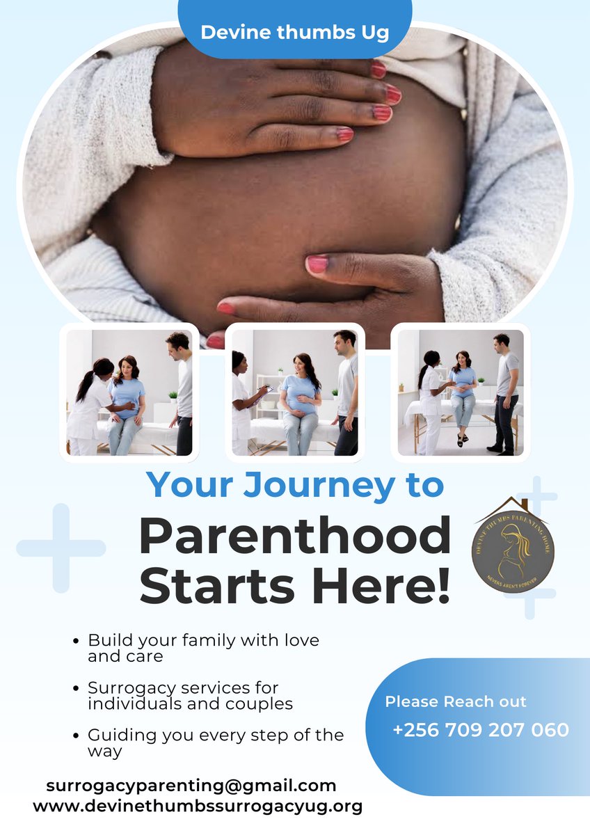 DevineThumbs's tweet photo. Miracles Happen Through Surrogacy! Struggling with infertility? Surrogacy can be a life-changing solution! Join us @DevineThumbsSurrogacyUganda #SurrogacyAwareness #FamilyBuilding #Uganda" https://t.co/a6s2JeUq2T