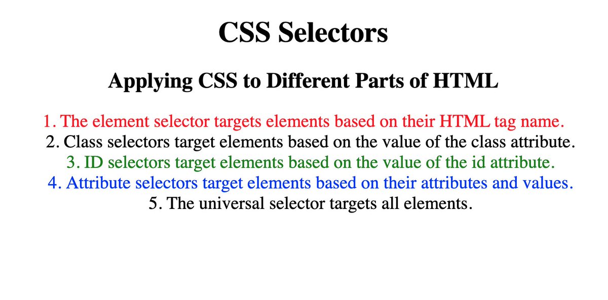 SagaaDev's tweet image. CSS selectors are used to select the HTML elements you want to style
@yu_angela
#cssselectors
#WebDevelopment