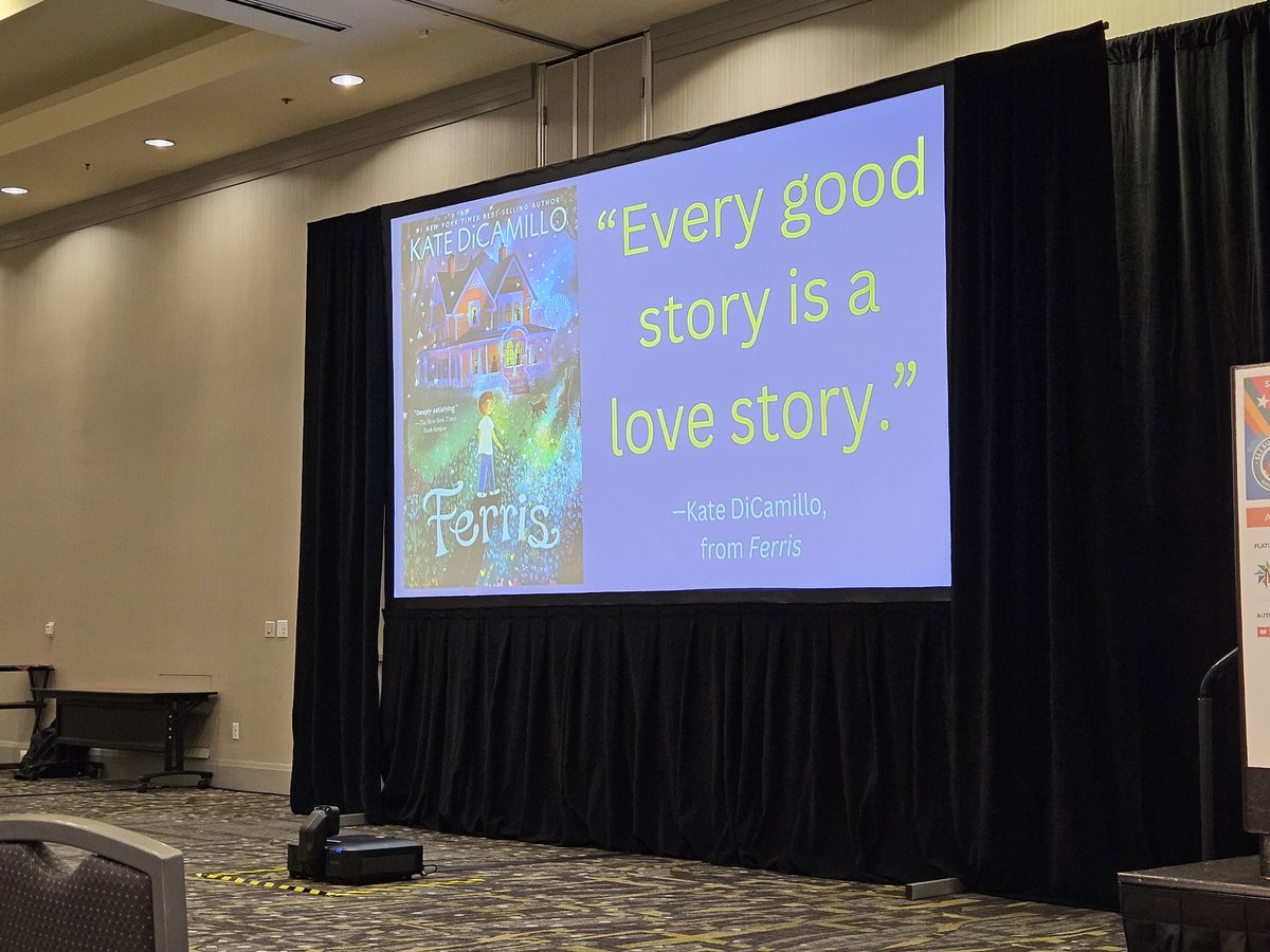 Cre8tiveLib's tweet image. So many wonderful people and presentations at #SLJSummit, including the joy-filled @MrSchuReads.  Thank you for sharing your love ❤️ of books 📚,  your struggles, your recovery, and your hope! @sljournal
