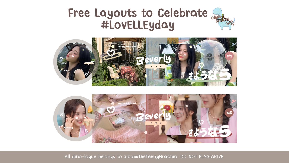 theTeenyBrachio's tweet photo. Reposts are appreciated, thank you! 🌟

Today is such a #LovELLEyday! 🎂 And to celebrate it, Kak Elle @lunetaley mau bagi 6 FREE LAYOUT READY STOCK loh! 🩵

List chara di ALT. Rules-nya ada dibawah ya!

⏰ 20:02 WIB
🦕 War by DM

🌀 #zonauang #zonaBA https://t.co/kZoFFeVAxJ