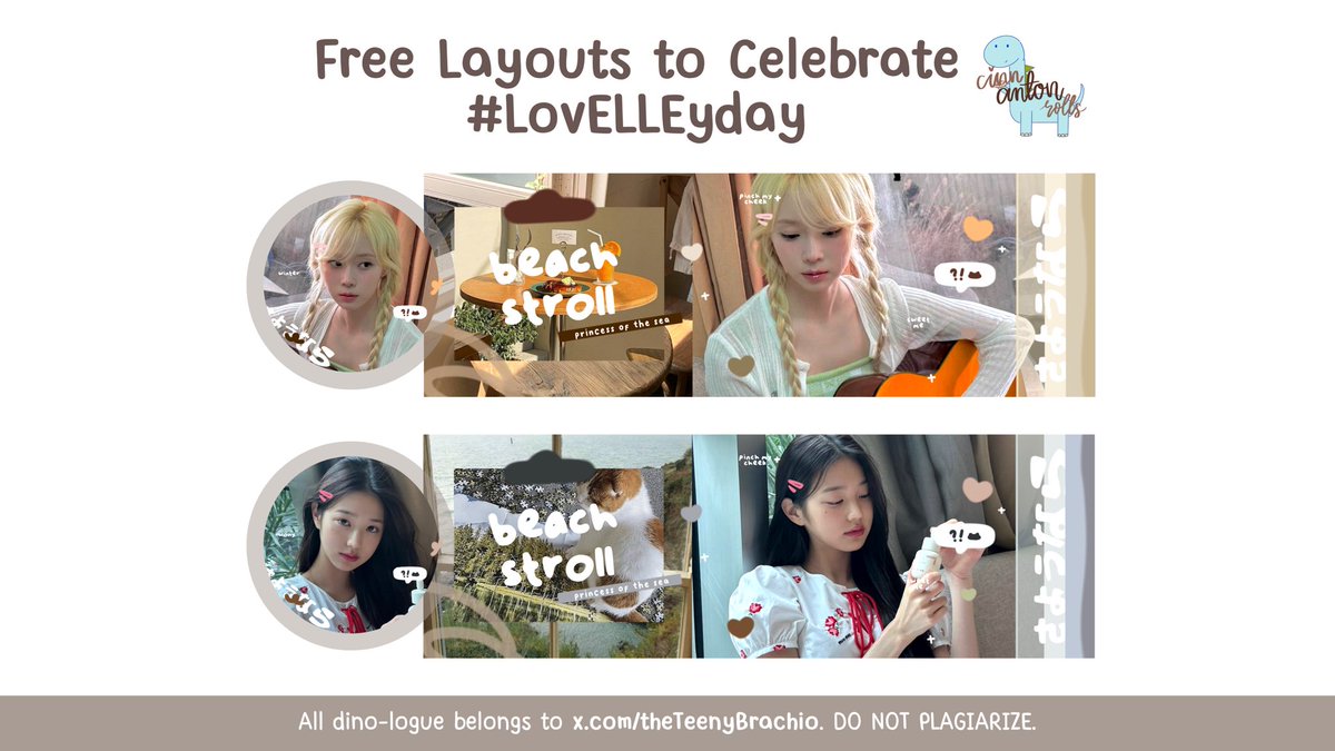 theTeenyBrachio's tweet photo. Reposts are appreciated, thank you! 🌟

Today is such a #LovELLEyday! 🎂 And to celebrate it, Kak Elle @lunetaley mau bagi 6 FREE LAYOUT READY STOCK loh! 🩵

List chara di ALT. Rules-nya ada dibawah ya!

⏰ 20:02 WIB
🦕 War by DM

🌀 #zonauang #zonaBA https://t.co/kZoFFeVAxJ