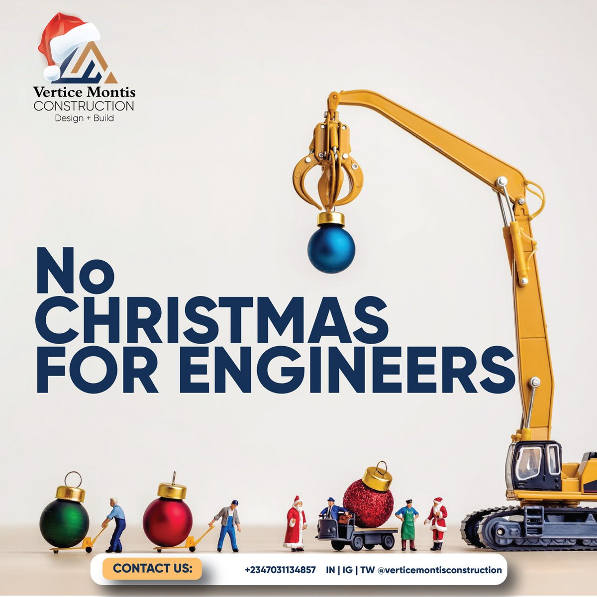 verticemon12668's tweet photo. 🎄 No Christmas for Engineers? Think Again!

While everyone is decking the halls, engineers are busy decking the scaffolds! 🎁
Who needs a holiday when you’ve got blueprints to unwrap and structures to erect?

💬 What’s on your construction wishlist this year?

#EngineersLife https://t.co/OsgWnhnRPc