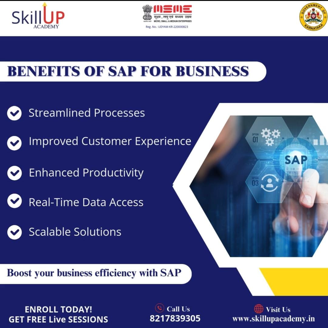 skillupacademys's tweet photo. Unlock the power of SAP for your business!
#SAPForBusiness #BusinessEfficiency #StreamlinedSolutions #RealTimeInsights #BoostProductivity #SkillupAcademy #MysoreBusinesses #SAPLearning #TechDrivenBusiness #CareerWithSAP #skillupacaddemymysore https://t.co/F69bwXAUHz