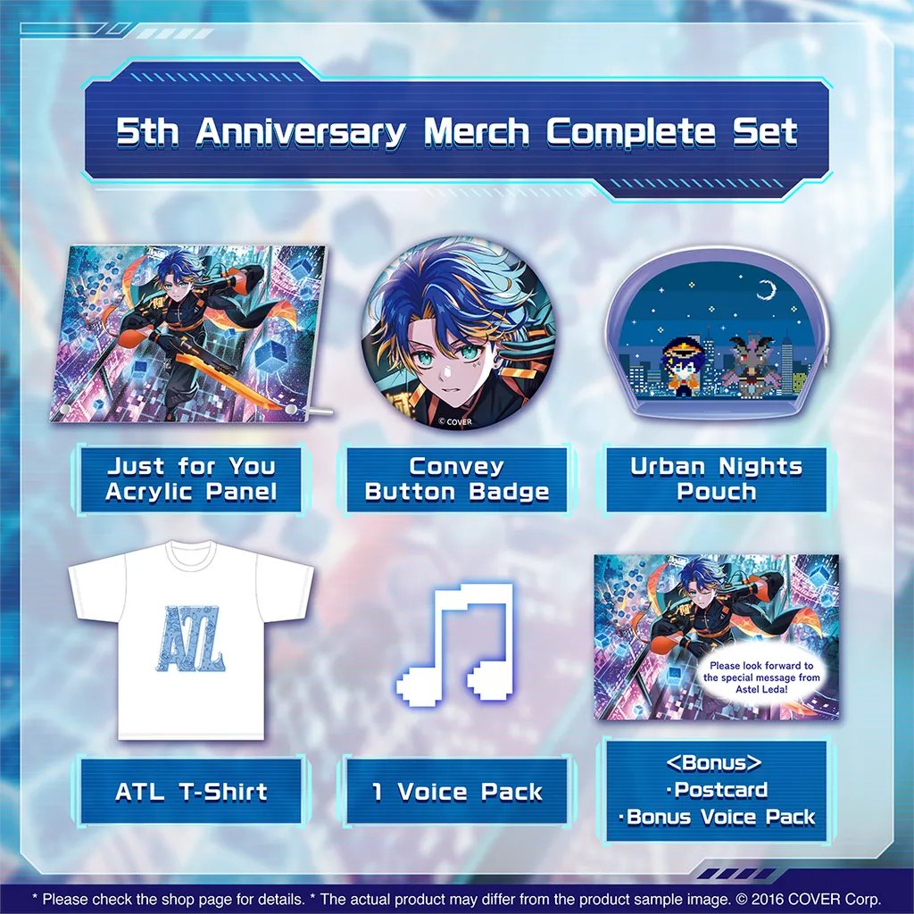 Merch Panel OPEN PO Holostars Astel Leda 5th Anniversary Celebration Goods 💰Merch ...