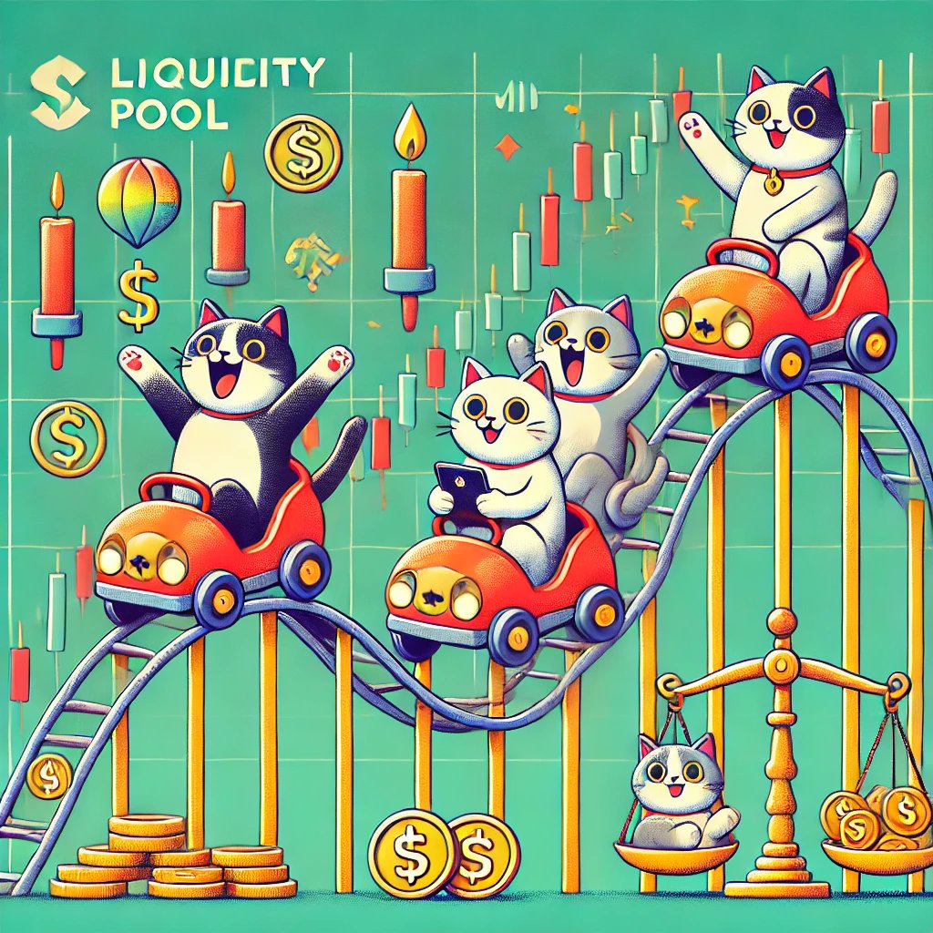 catpersik27's tweet photo. Yesterday, $PERSIK was on a rollercoaster — up, down, and upside down. 🎢 At first, I was scratching my head, wondering why the price dipped despite a majority of buy orders. Sure, there were some sells too, but they didn’t seem big enough to cause the drop — until later, when they triggered a cascade. Then I checked the broader market and realized: the whole market was correcting itself. 😼

Let me break down some AMM magic for you. In liquidity pools like $PERSIK-SOL, the price of $PERSIK isn’t determined by direct trades alone. It’s tied to SOL. When SOL drops, $PERSIK drops too, because the AMM recalculates its value in dollars after every transaction. Even if an individual or a group purchases $PERSIK, the pool dynamically adjusts ratios, and the price in USD can still decrease. But here’s the twist: when SOL’s price goes up, the same mechanism can lift $PERSIK’s price higher — no extra buys needed. It’s all about how the pool balances assets. Like a cat balancing on a fence, it’s fascinating to watch! 🐾

Now, about those panicky cats. They see green candles and shout, 'I’m rich!' sprinting around with dreams of yachts. But the moment they spot a red candle, they hit 'sell' faster than I pounce on a dangling string. Panic spreads, triggering other cats with shaky paws to sell too, creating a cascade of unnecessary chaos. 🐾

But to my loyal hodlers: remember, this 2x-3x volatility will one day look like a gentle ripple on the chart — barely noticeable. Speculators? They can only be beaten with time. So stay strong and patient! We’ll laugh about this from the top of our golden scratching posts. 🐱💎
#PERSIK #Strong_HODL #GEM_MEME #Diamond_paws #SolanaMemes