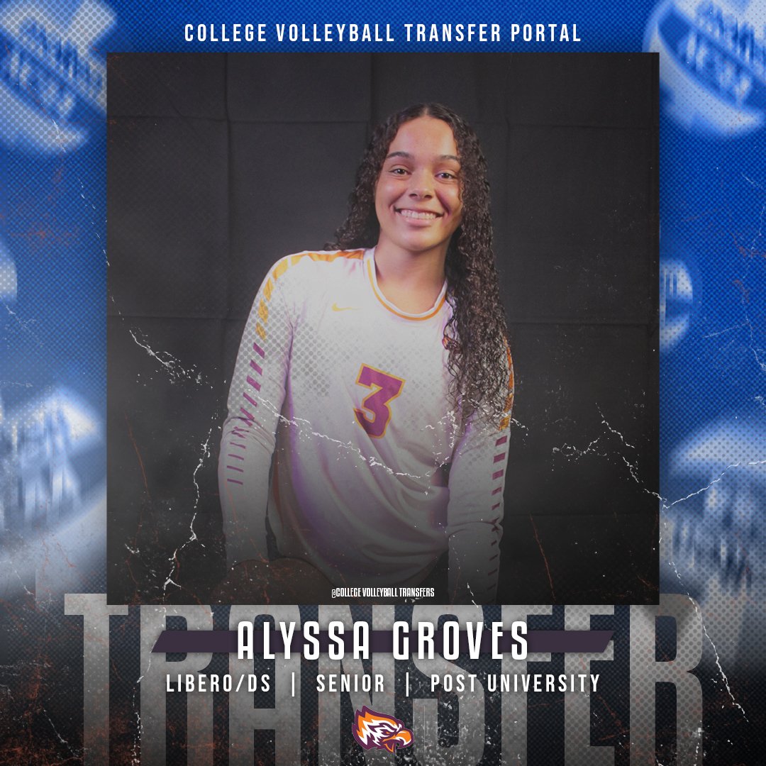 𝗜𝗻 𝗧𝗵𝗲 𝗣𝗼𝗿𝘁𝗮𝗹

✏️: Alyssa Groves
🏐: Libero/DS
🎓: Senior
📍: Post
❌: <a href="/AlyssaGroves18/">Alyssa Groves</a> 

#CollegeVBTransfers | #NCAAWVB