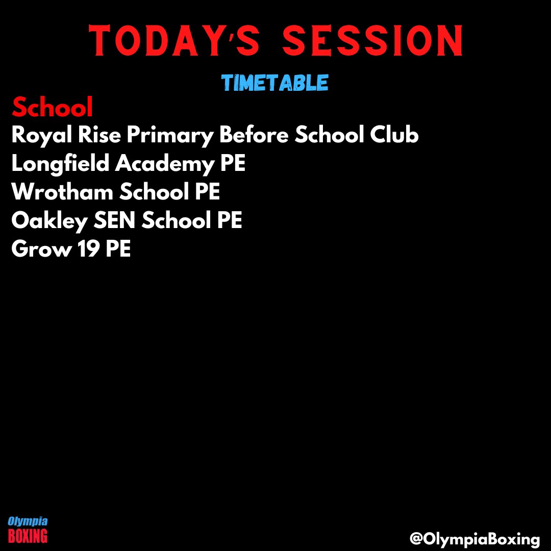 Today's Sessions 🥊
#boxinginschools #doorstepsport