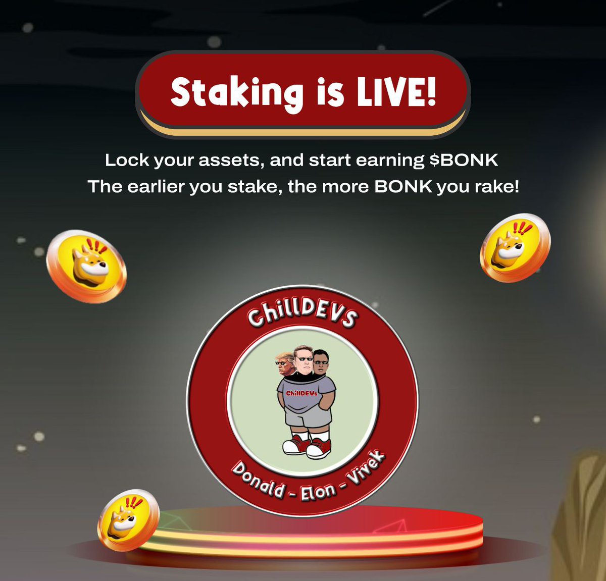 ChillDev007's tweet photo. We are still here, and we are just getting started. More updates loading on #CDEV to move on to #Raydium . Go bag some $CDEV now

#Solana #LetsBONK #BONK #Bitcoin #DonaldTrump #CHILLDVS https://t.co/qWxR66ebmt