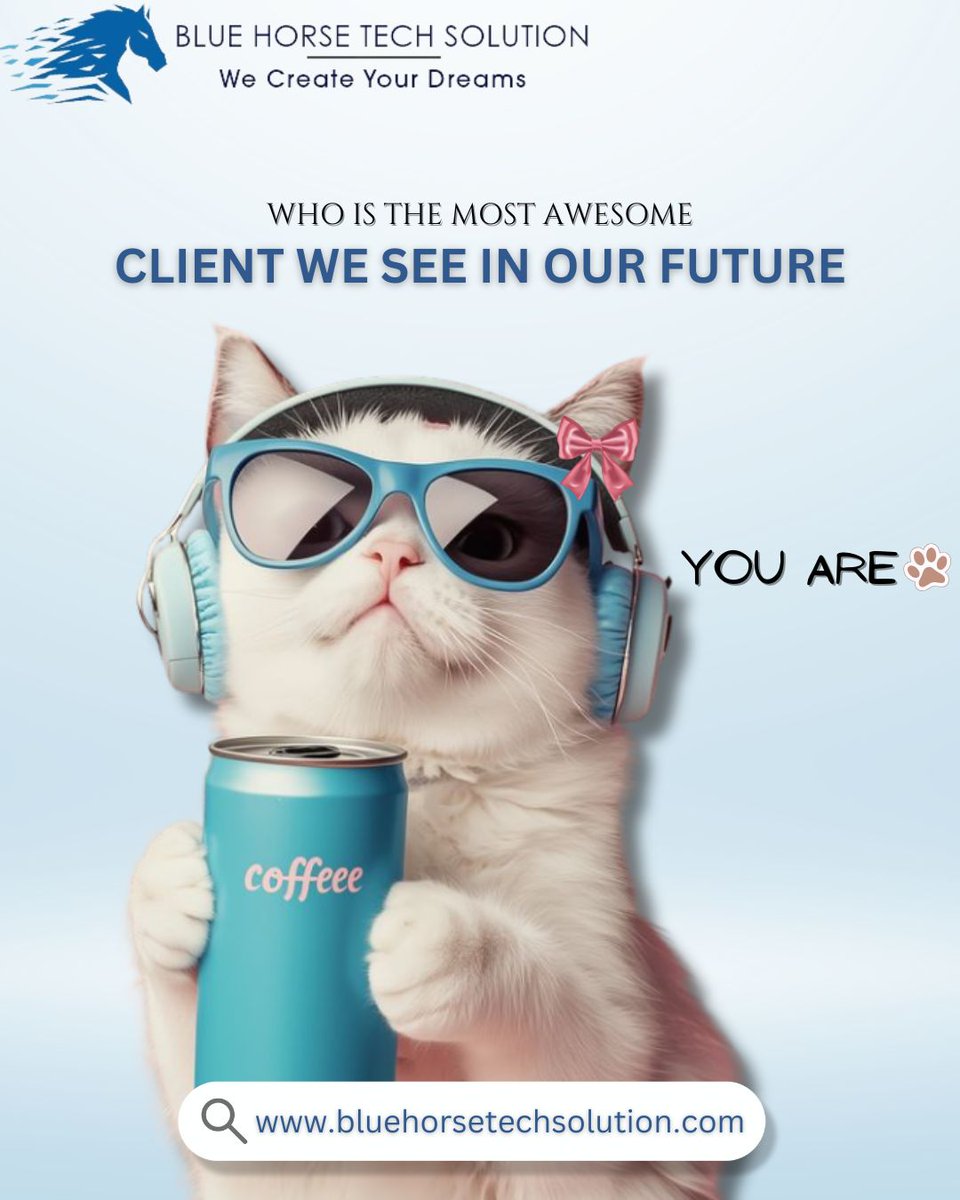 bluehorsetech's tweet image. When are you going to hit us up?👋

The future’s waiting, and it looks awesome with YOU in it!

#bluehorsetechsolution #weirdwednesday #clients #paw