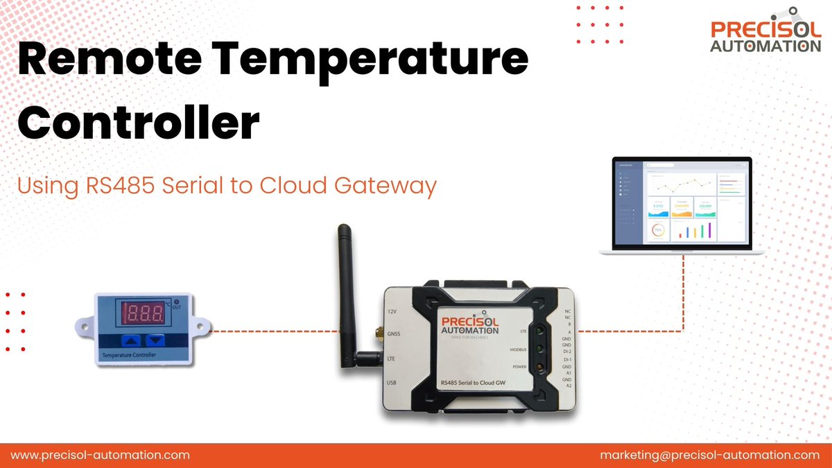 precisol87122's tweet image. our #gateway is tailored to seamlessly integrate with various industrial grade temperature controllers supporting #ModbusRTU/ASCII protocols. With our gateway, anyone can simultaneously read/write multiple registers enabling remote monitoring/control.
#PrecisolAutomation  #IoT