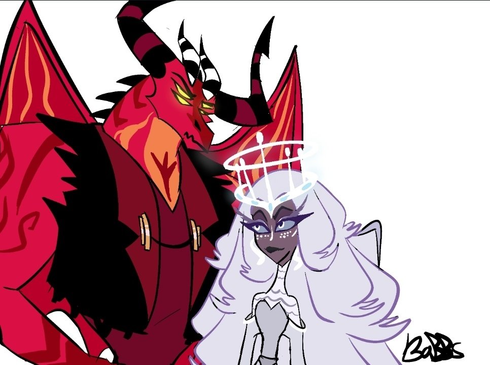Sera and Satan deserve each other because they are both a pain in the ass for me to draw 🖕

#HazbinHotel #HelluvaBoss