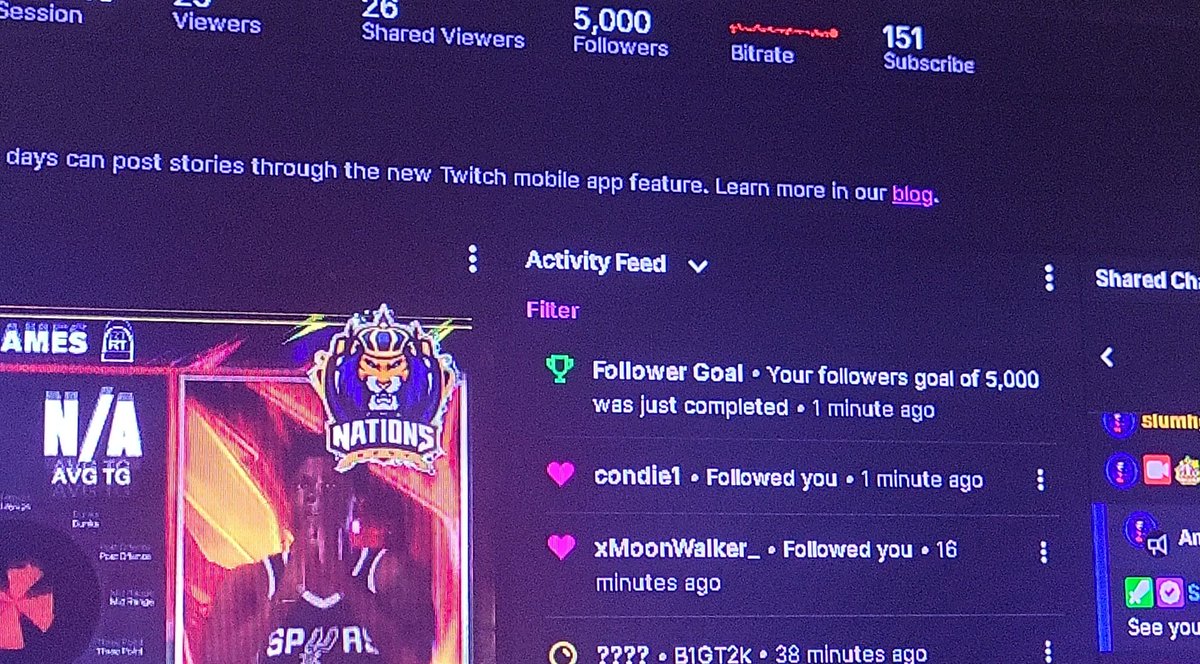 5000 twitch followers holy fuck what a goal of mine this was always a dream you lot are really crazy still doesn't feel real honestly love all of you this is just the start time to work ❤️