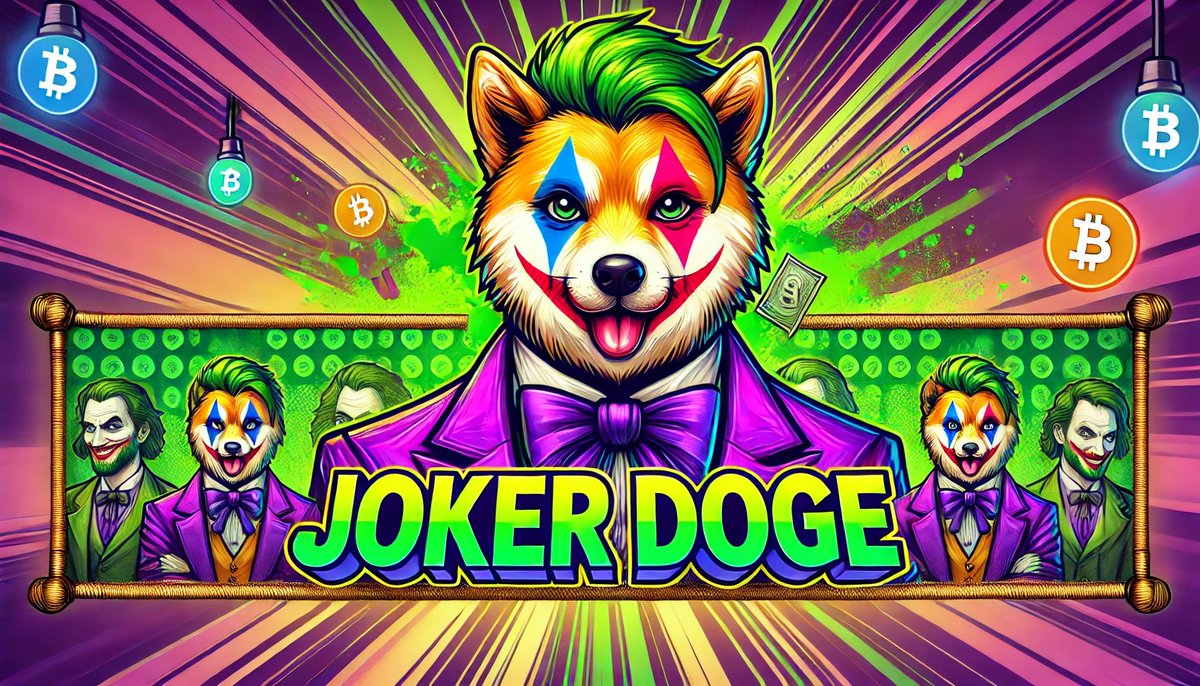 lifeiseazee's tweet photo. Step aside, the king of chaos has arrived! JokerDoge isnโt just competing, itโs winning. Meet the meme coin that laughs in the face of market chaos! Combining wit, community power, and a dash of mischief, JokerDoge is here to steal the show. ๐๐ ๐ฅ #JokerDoge #TopDogCompetition https://t.co/0vtqsvRnuN
