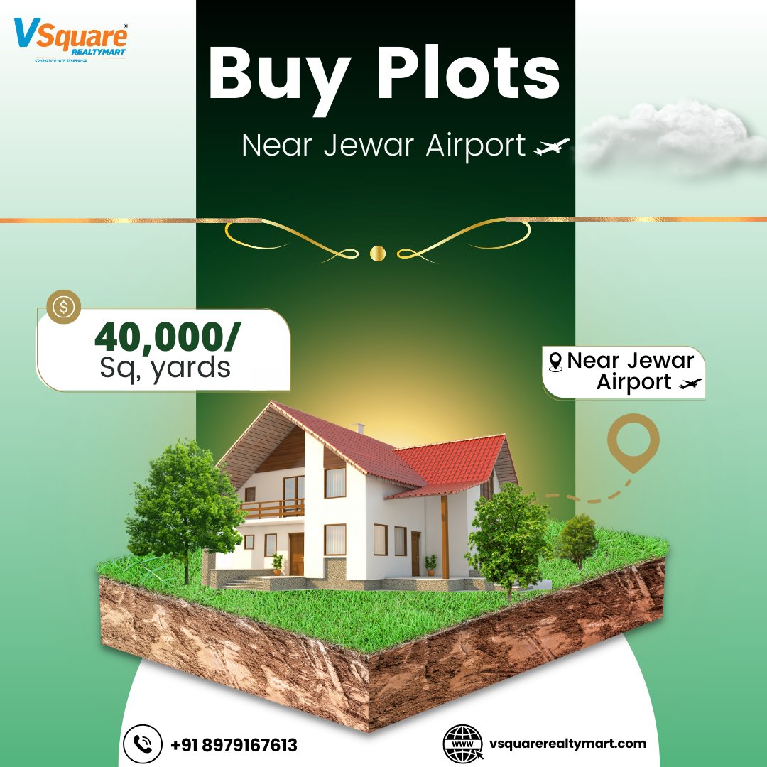 vsquare_realty's tweet image. 🏡 Your Dream Home Awaits Near Jewar Airport!

Build your perfect home with prime plots in a booming location.

#buyplots #buyplotnoida #noidaplot #jewarplot #buyplotsforhome